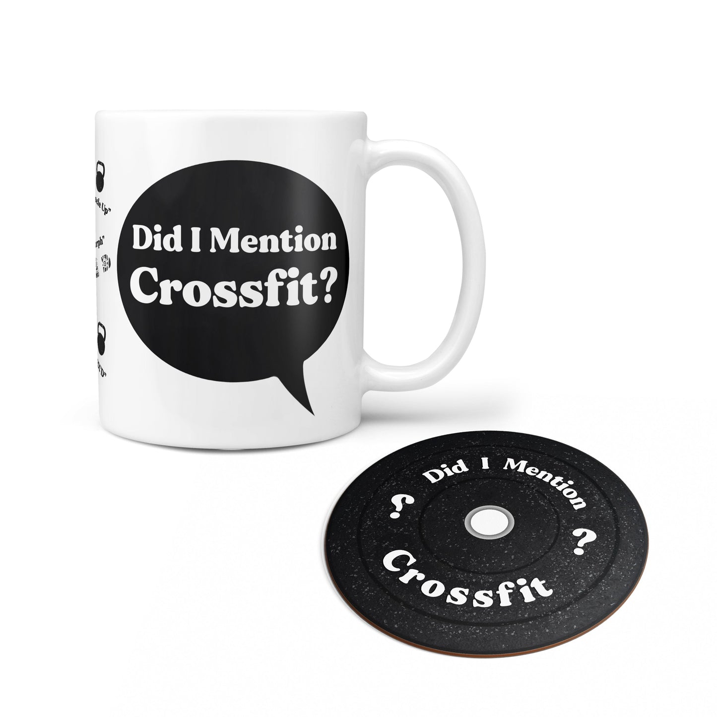 Did I mention Crossfit? Personalised Mug & Coaster Set